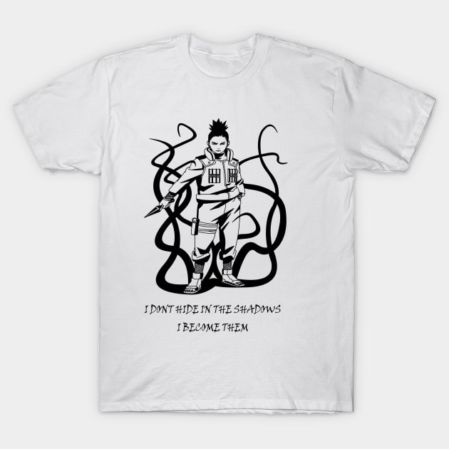 Shikamaru Naruto Anime Manga Tee Shirt T-Shirt by PhenomShirts